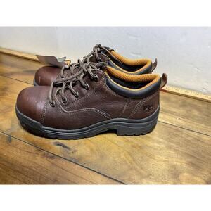 Timberland Pro Titan Oxford Women 10M Shoes Brown Safety Toe Work 63189